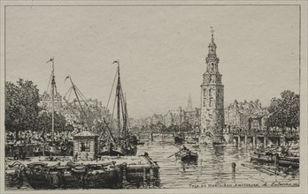 Tour de Montelban, Amsterdam, 1884. Maxime Lalanne (French, 1827-1886). Etching