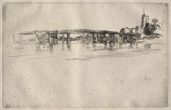 The Little Putney No. 1, 1879. James McNeill Whistler (American, 1834-1903). Etching and drypoint;