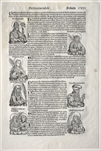 Nuremberg Chronicle, 1493. Michael Wolgemut (German, 1434-1519). Woodcut