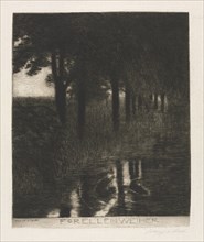 Trout Pond. Franz von Stuck (German, 1863-1928). Etching; sheet: 51 x 36.5 cm (20 1/16 x 14 3/8 in