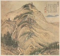 Eighteen Views of Huzhou: Mt. Daochang, 1500s. Song Xu (Chinese, 1525-c. 1606). Album; ink and