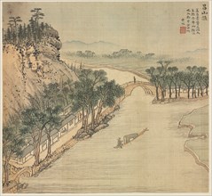 Eighteen Views of Huzhou: Lüshan Hui, 1500s. Song Xu (Chinese, 1525-c. 1606). Album; ink and color
