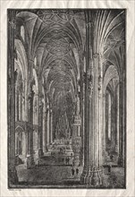 Interior of St. Stephen's Cathedral in Vienna, c. 1810. Karl Friedrich Schinkel (German, 1781-1841)