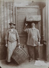 Fish Porters, late 1890s. Paul Géniaux (French, 1873-1929). Albumen print; paper: 17.6 x 12.8 cm (6