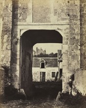 Rural Estate Seen Through Archway, 1860s. André Philippe Régnier (French, 1837-1913). Albumen print
