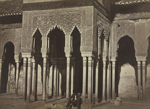 Courtyard, Alhambra, 1857-58. Charles Clifford (British, 1819-1883). Albumen print from wet