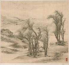 Returning Peasants in a Spring Evening, early 1600s. Tao Hong (Chinese, active c. 1610-1640). Album