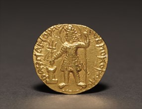 Coin of Kushan King Vasudeva I, c. AD 142/145-174/177. India, Mathura, Kushan Period (1st