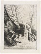 Death and the Woodcutter, 1881. Alphonse Legros (French, 1837-1911). Etching and drypoint; sheet: