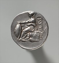 Tetradrachm: Head of Philetauros with Laureate Diadem (reverse), 262-241 BC. Asia Minor, Kingdom of