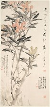 Pipa (Loquats), c. 1888-89. Xugu (Chinese, 1823-1896). Hanging scroll, ink and color on paper;