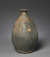 Bottle with a Flattened Side, 700s-800s. Korea, late Unified Silla (676-935) or early Goryeo
