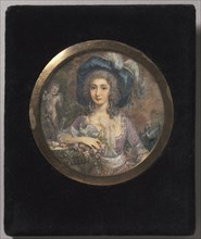 Portrait of Mademoiselle Colombi, 1788. Jacques Delusee (French, 1757-1833). Watercolor on ivory in