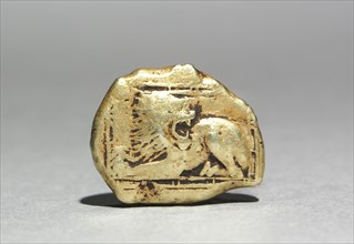 Stater, mid 6th century BC. Greece, Ionia, Miletus, 6th Century BC. Gold (electrum); overall: 1.6 x