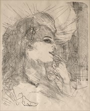 Portraits of Actors and Actresses: Thirteen Lithographs: Anna Held, 1898. Henri de Toulouse-Lautrec