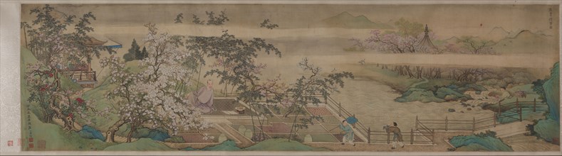 Cleansing Medicinal Herbs in the Stream on a Spring Day, 1703. Yu Zhiding (Chinese, 1647-c. 1716).