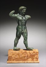 Statuette of an Athlete, 510-500 BC. Greece, Peloponnesus, late archaic - early classical period.