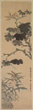 Flowering Plants, 1862. Wu Rangzhi (Chinese, 1799-1870). Hanging scroll, ink and color on paper;