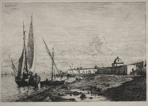 The Port at San Remo, 1878. Adolphe Appian (French, 1818-1898). Etching; sheet: 32.5 x 45.8 cm (12