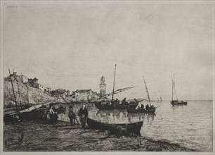 Return of the Fishing Boats at Collioure, near the Spanish Border, 1878. Adolphe Appian (French,