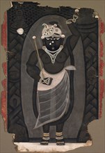 Sri Nathaji, mid 1800s. India, Udaipur, Kotah school, 19th century. Ink and color on paper;