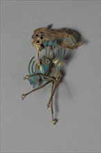 Headdress Ornament, 1700s or 1800s. China, Qing dynasty (1644-1911). Made from a copper-silver