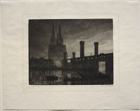 Cologne, 1886. Axel Herman Haig (Swedish, 1835-1921). Etching and aquatint; sheet: 25.7 x 32.4 cm