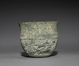 Libation Cup, c. 235-185 BC. India, Maurya-Sunga period. Bronze, lost wax technique; diameter: 7 cm