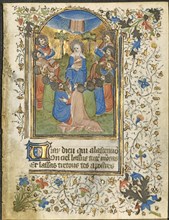 The Ascension: Leaf from a Book of Hours (4 of 6 Excised Leaves), c. 1420-30. Henri d'Orquevaulx