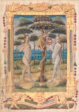 Leaf from a Book of Hours: Adam and Eve and the Fall of Man (Prefatory Miniature to the Office of