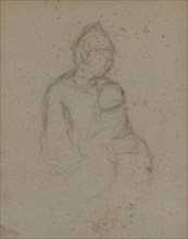 Mother and Child (recto); Profile Bust of a Man (verso), 1870s. Paul Gauguin (French, 1848-1903).
