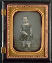 Child with Drum, 1850s. Unidentified Photographer. Daguerreotype, quarter-plate; image: 8.3 x 7 cm