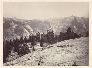 The Domes, from the Sentinel Domes, Yosemite, c. 1865-1866. Carleton E. Watkins (American,