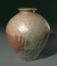 Storage Jar: Tamba Ware, 1400s. Japan, Muromachi period (1392-1573). Stoneware with natural ash