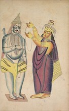 Parivati Placing a Wedding Garland on Shiva