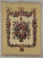 Textile Panel for Fire Screen (replacement), c. 1780. France, Paris, 19th century. Needlepoint,