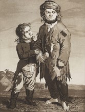 The Young Beggars, c.1800. Karl Ludwig Bernhard Buchhorn (German, 1770-1856). Aquatint; sheet: 30.6