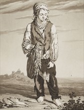 The Young Beggars, c. 1800. Karl Ludwig Bernhard Buchhorn (German, 1770-1856). Aquatint; sheet: 31