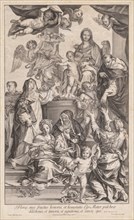 Virgin and Child with Saints, c. 1720-1730. Robert van Audenaerd (Dutch, 1663-1743), after Carlo