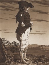 The Young Beggars, c. 1800 . Karl Ludwig Bernhard Buchhorn (German, 1770-1856). Aquatint; sheet: 30