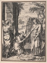 Copy of Cornelis Cort: Christ Giving the Key of the Church to Saint Peter, c. 1567. Anonymous,