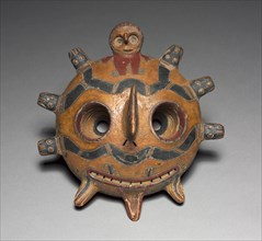 Oculate Being Mask, 300 BC-AD 1. Peru, South Coast, Paracas (Cavernas) style (700 BC-AD1), 300 B.C.