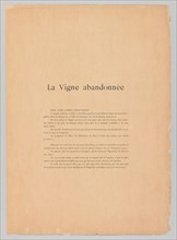 The Vintages: The Vintages!, 1894. Henri de Groux (Belgian, 1867-1930), L'Estampe Originale.