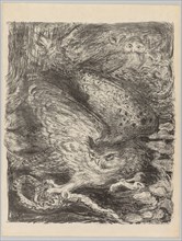 The Vintages!: Seven Owls and a Serpent, c. 1900. Henri de Groux (Belgian, 1867-1930). Lithograph;