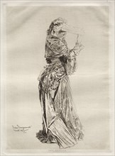 A Genoise, 1877. Jules Jacquemart (French, 1837-1880). Etching; sheet: 42.7 x 31.5 cm (16 13/16 x