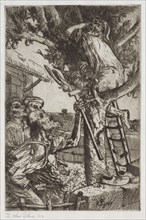 The Pear Thief, No. 1, c. 1890. Alphonse Legros (French, 1837-1911). Etching; sheet: 32.3 x 22.6 cm