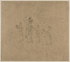 Album of Daoist and Buddhist Themes: Procession of Daoist Deities: Leaf 10