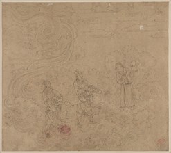Album of Daoist and Buddhist Themes: Procession of Daoist Deities: Leaf 17