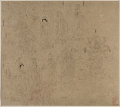 Album of Daoist and Buddhist Themes: Procession of Daoist Deities: Leaf 21, 1200s. China, Southern