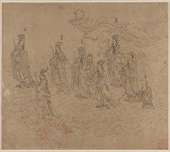 Album of Daoist and Buddhist Themes: Procession of Daoist Deities: Leaf 26, 1200s. China, Southern